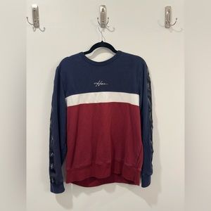 Hollister striped crewneck